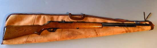 Stevens – Savage Model 87A .22 S/L/LR  Semi-Auto. Rifle w/ Redhead Leather Case, VG