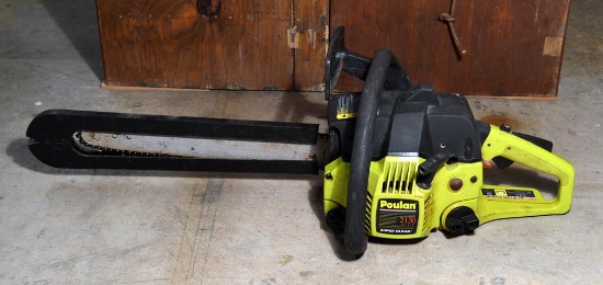 Poulan 2150 Woodsman Chain Saw with 16” Blade Bar