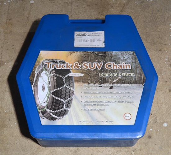 Truck & SUV Tire Chains in Diamond Pattern (1 Pair)