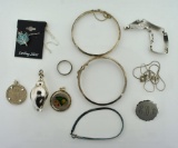Lot of Sterling Silver Jewelry, 11 Pieces, 78.8 G
