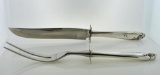 Wallace “Debutante” Sterling Silver Handled Meat Carving Set