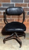 Vintage Army Supply Rolling Desk Chair