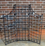 Wrought Iron 3-Panel Folding Trellis