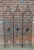 Wrought Metal 3 Panel Folding Trellis