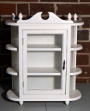 Wooden Wall Curio or Spice Cabinet