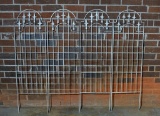 Set of 4 Wrought Metal Trellis Panels