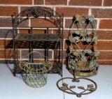 Lot of Metal Outdoor Decor As Shown
