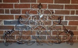 Bronze Colored Wrought Metal Decor Fan, NIB