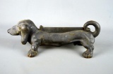 Vintage Cast Iron Dachshund Dog Boot Scraper