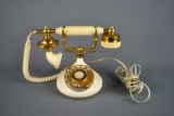 Vintage Princess Rotary Dial Phone, Cream