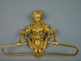 Solid Cast Brass Maiden Towel Holder