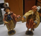 Pair of Medieval Decorative Figurines, 16” H