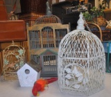 Lot of Wooden or Metal Bird Cages