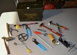 Reloader Supplies: Lot of Hand Tools & Metal Ammo Case