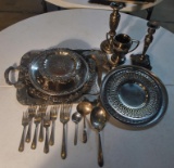 Lot of Vintage Silver Plate Items