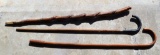 Lot of Old Wooden Walking Canes