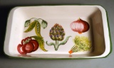 Hand Painted Casserole Dish, Made in Italy