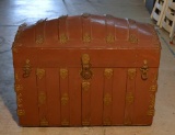 Antique Dome Top Steamer Trunk