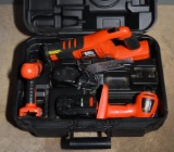 Black & Decker “Firestorm” Power Tool Set: Drill, Saw, Flashlight