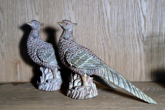 Pair of Ceramic Pheasants