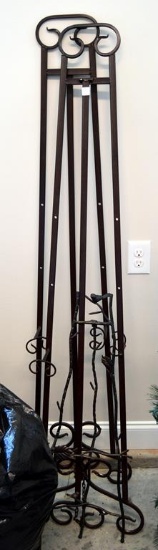Lot of Decorative Metal Easels: 2 Large & 1 Medium