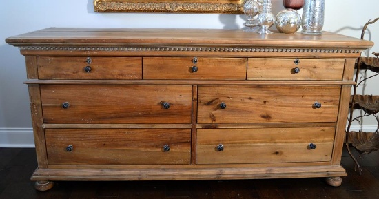 Restoration Hardware St James 7 Drawer Dresser Antiqued Natural