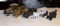 Lot of 5 Vintage Cast Iron Toy Trucks, Wrecker and Milk Wagon