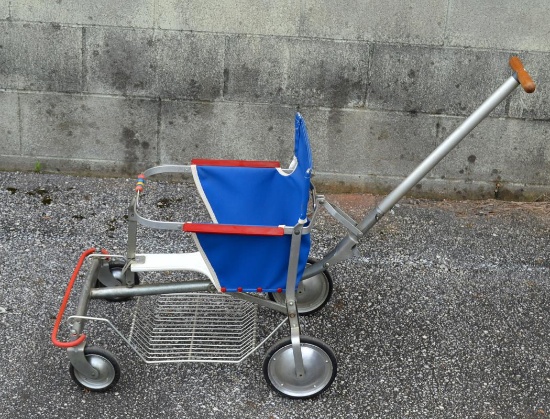 Vintage A. E. Peterson Mfg. Co. Folda Rola Baby Stroller, Model F-11