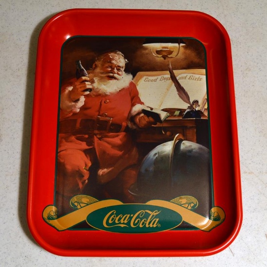 1996 Metal Coca-Cola Christmas Tray, “Good Boys and Girls”