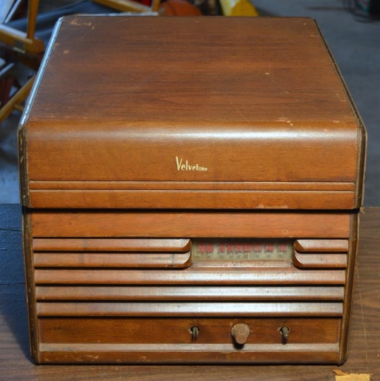 Antique Velvetone Radio/Record Player