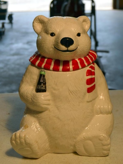 Coca-Cola 1994 “Always Cool” Polar Bear Ceramic Cookie Jar (No Box)