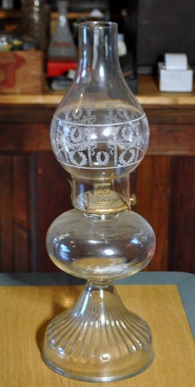 Vintage P&A Mfg. Co. Oil Lamp