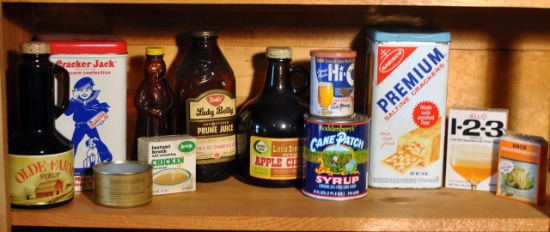 Lot of Vintage Food Products Containers As Shown