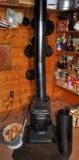 Old King Model 624 Cast Iron Wood Stove & Some Accessories, King Lifter, Etc