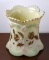 Northwood Custard Glass Pagoda Chrysanthemum Sprig Spooner or Vase
