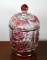 Cranberry Flashed w/ Gilt Trim Westmoreland Glass Candy Jar