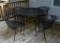 Set of 5 Vintage Salterini Iron Outdoor Patio Furniture: Cafe Dining Table & 4 Chairs