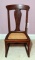 Hardwood Small Bedroom Rocking Chair w/ Caned Seat