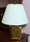 Oriental Design Octagonal Brass Table Lamp