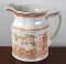 Antique Furnivals Quail 1913 Pitcher, Made In England, Rd No 684771