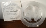Morgantown Crystal “The Holy Family” Decorative Plate by Merri Roderick w/ Box