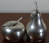Kirk Pewter Pear and Apple Salt and Pepper Shakers