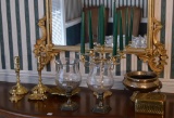 Lot of Brass Candelabra, Candle Holder Sets, Decorative Items, Some Are Baldwin
