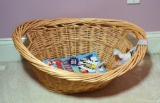 Cat Basket and Crossword Puzzle Book