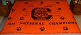 Large Clemson 1981 National Championship Banner