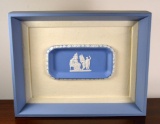 Framed Wedgwood Blue Jasperware Tray