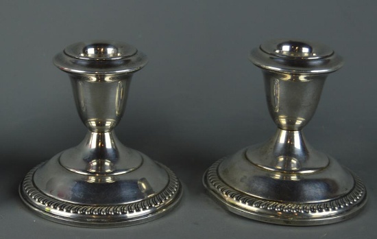 Empire Sterling Silver Weighted Candle Holders