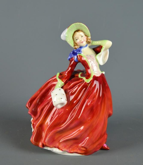 Royal Doulton & Co. Porcelain 8” Figurine, “Autumn Breezes”, 1939