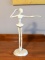 White Painted Metal Ballerina Sculpture, 11.5” H