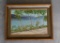 Pauline E. Winston, Lake Scene, Painting on Board
